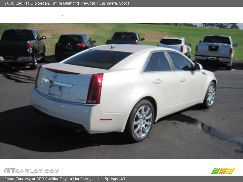 White Diamond Tri-Coat / Cashmere/Cocoa 2008 Cadillac CTS Sedan