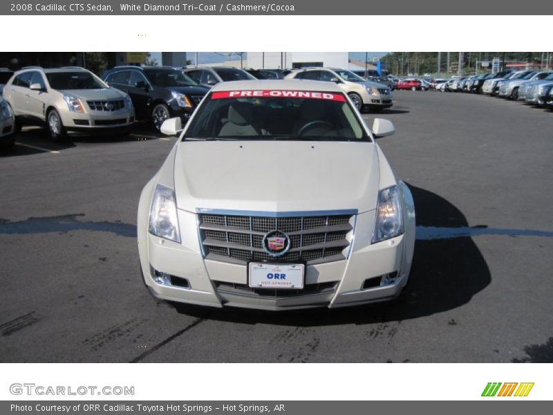 White Diamond Tri-Coat / Cashmere/Cocoa 2008 Cadillac CTS Sedan