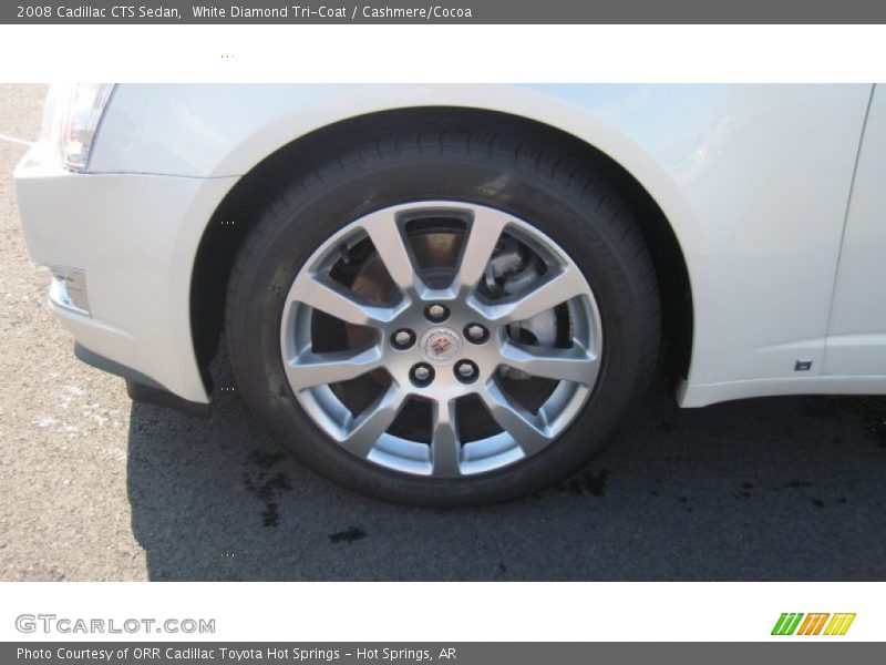 White Diamond Tri-Coat / Cashmere/Cocoa 2008 Cadillac CTS Sedan