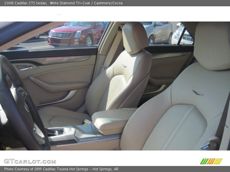 White Diamond Tri-Coat / Cashmere/Cocoa 2008 Cadillac CTS Sedan