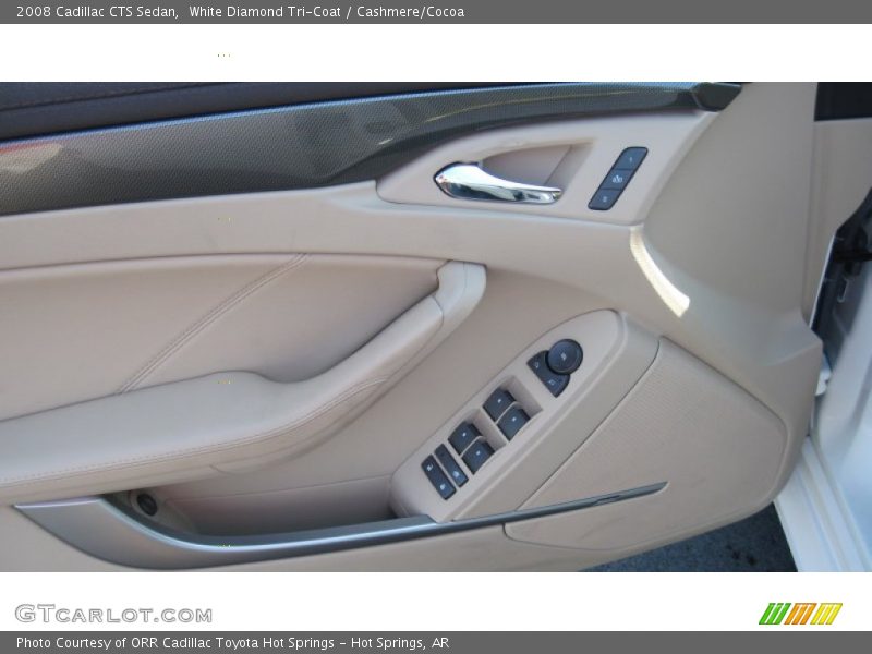 White Diamond Tri-Coat / Cashmere/Cocoa 2008 Cadillac CTS Sedan