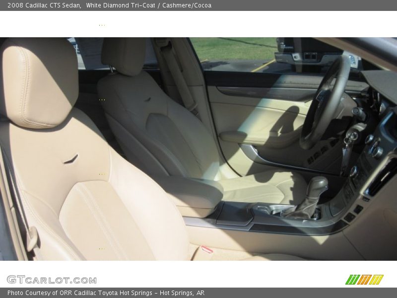 White Diamond Tri-Coat / Cashmere/Cocoa 2008 Cadillac CTS Sedan