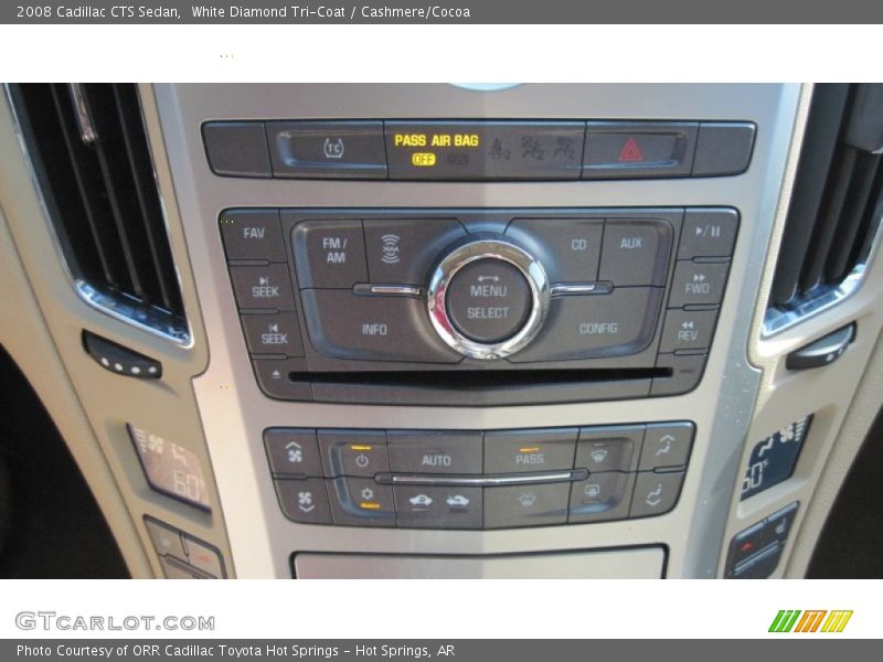 White Diamond Tri-Coat / Cashmere/Cocoa 2008 Cadillac CTS Sedan