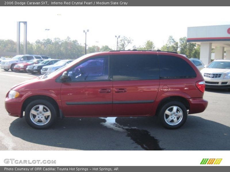 Inferno Red Crystal Pearl / Medium Slate Gray 2006 Dodge Caravan SXT
