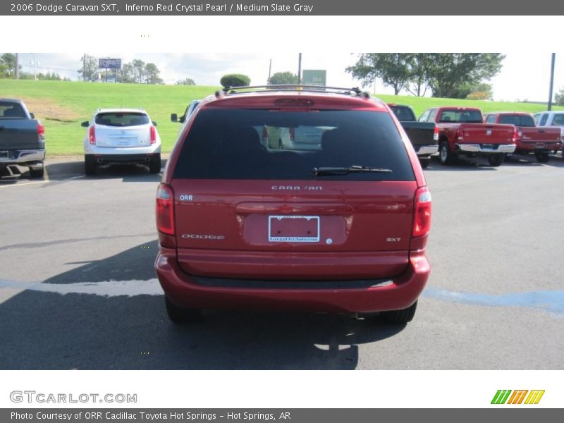 Inferno Red Crystal Pearl / Medium Slate Gray 2006 Dodge Caravan SXT