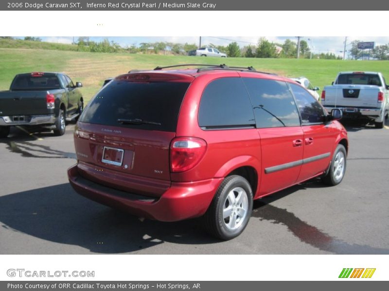 Inferno Red Crystal Pearl / Medium Slate Gray 2006 Dodge Caravan SXT