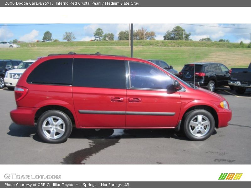 Inferno Red Crystal Pearl / Medium Slate Gray 2006 Dodge Caravan SXT