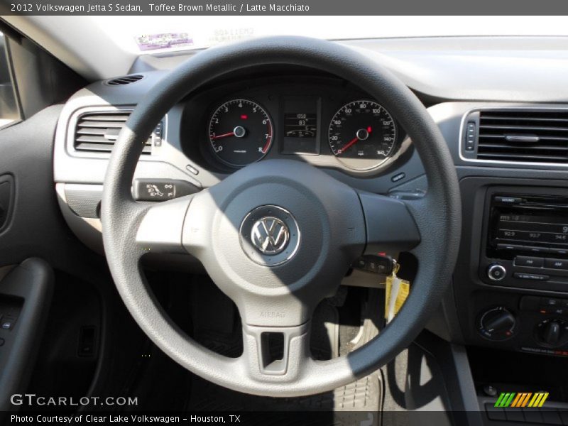 Toffee Brown Metallic / Latte Macchiato 2012 Volkswagen Jetta S Sedan