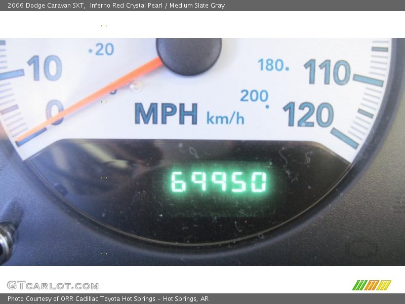 Inferno Red Crystal Pearl / Medium Slate Gray 2006 Dodge Caravan SXT