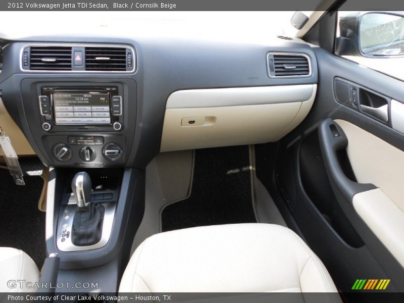Black / Cornsilk Beige 2012 Volkswagen Jetta TDI Sedan