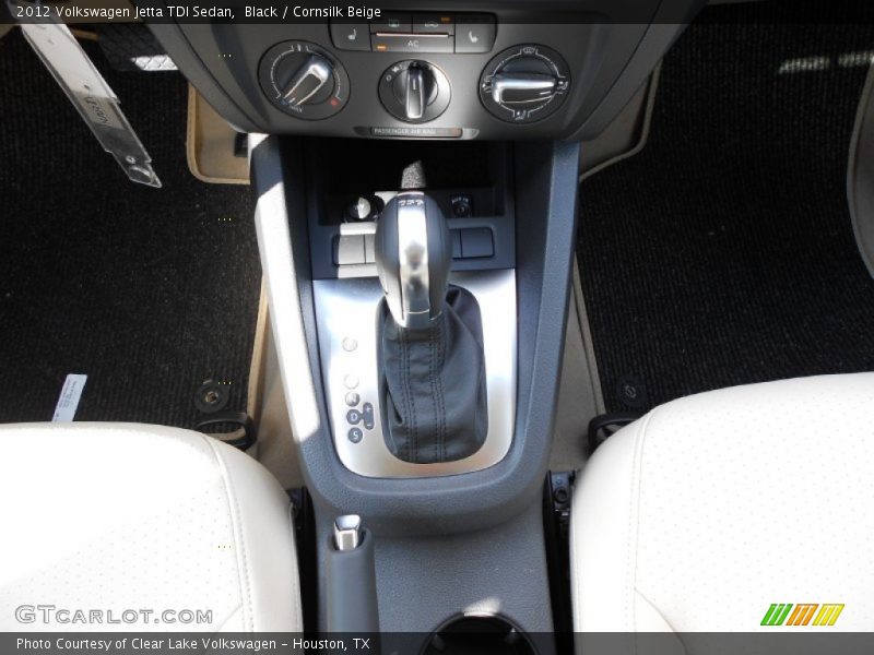 Black / Cornsilk Beige 2012 Volkswagen Jetta TDI Sedan