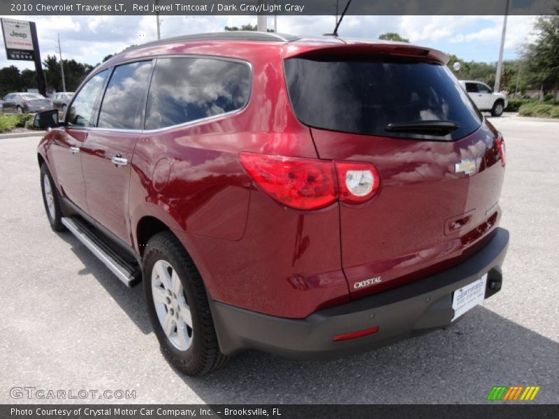 Red Jewel Tintcoat / Dark Gray/Light Gray 2010 Chevrolet Traverse LT