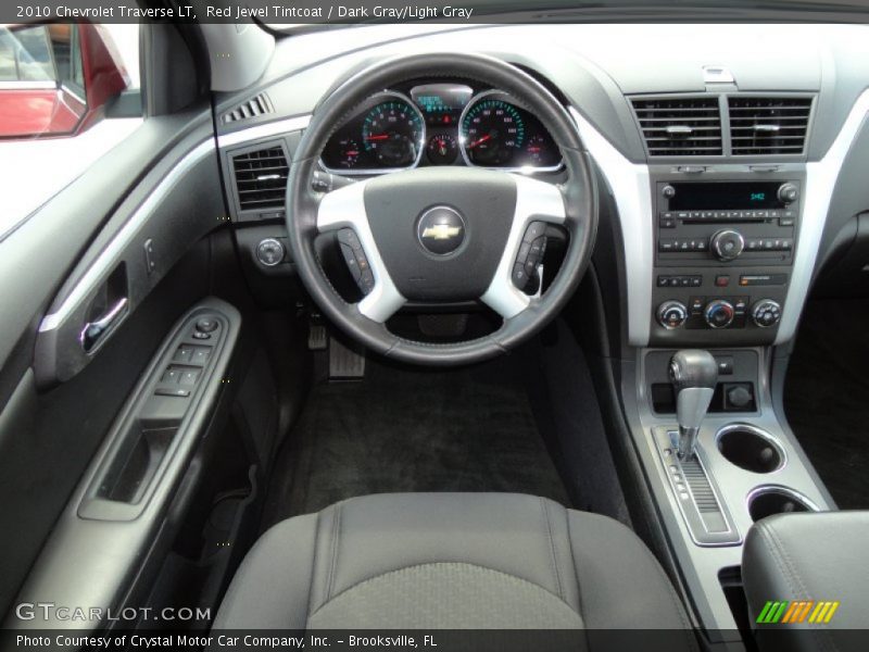 Red Jewel Tintcoat / Dark Gray/Light Gray 2010 Chevrolet Traverse LT