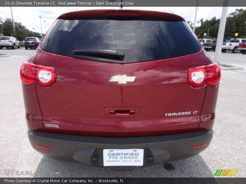 Red Jewel Tintcoat / Dark Gray/Light Gray 2010 Chevrolet Traverse LT