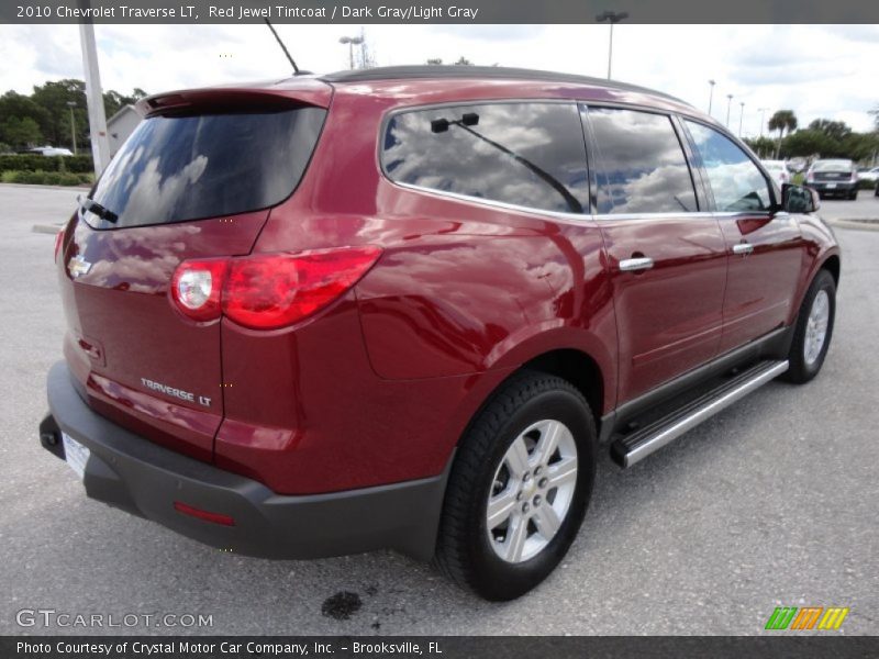 Red Jewel Tintcoat / Dark Gray/Light Gray 2010 Chevrolet Traverse LT
