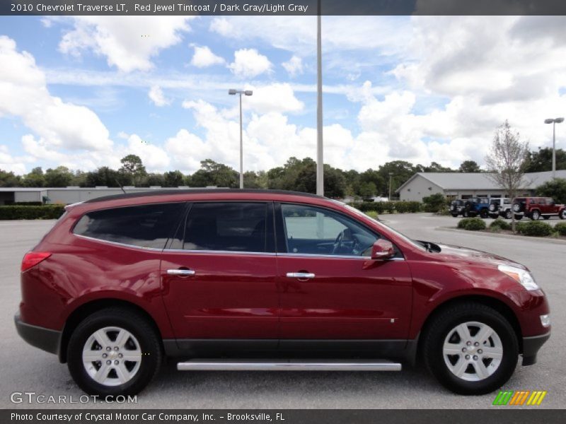 Red Jewel Tintcoat / Dark Gray/Light Gray 2010 Chevrolet Traverse LT