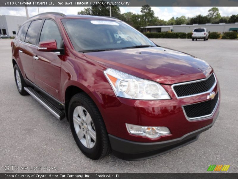 Red Jewel Tintcoat / Dark Gray/Light Gray 2010 Chevrolet Traverse LT