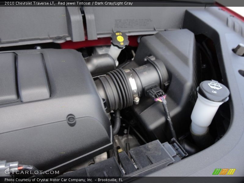Red Jewel Tintcoat / Dark Gray/Light Gray 2010 Chevrolet Traverse LT