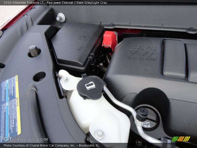 Red Jewel Tintcoat / Dark Gray/Light Gray 2010 Chevrolet Traverse LT