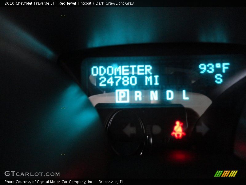 Red Jewel Tintcoat / Dark Gray/Light Gray 2010 Chevrolet Traverse LT