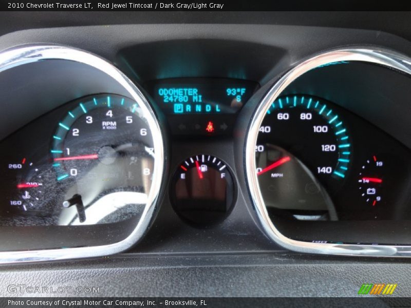 Red Jewel Tintcoat / Dark Gray/Light Gray 2010 Chevrolet Traverse LT