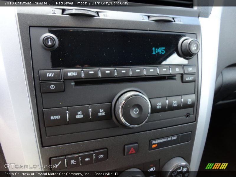 Red Jewel Tintcoat / Dark Gray/Light Gray 2010 Chevrolet Traverse LT