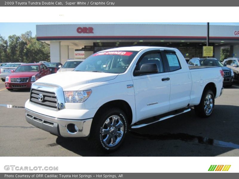Super White / Graphite Gray 2009 Toyota Tundra Double Cab