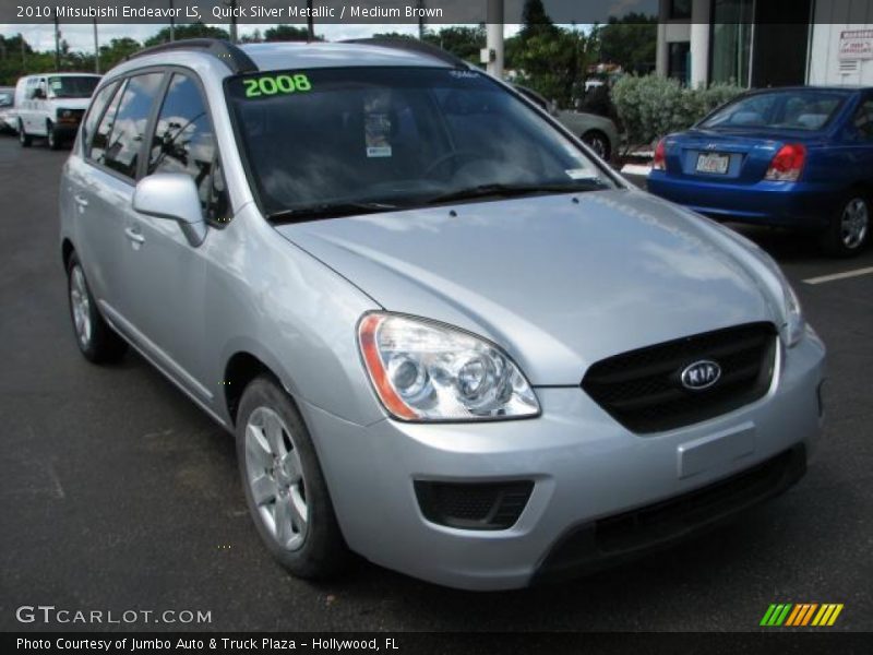 Quick Silver Metallic / Medium Brown 2010 Mitsubishi Endeavor LS