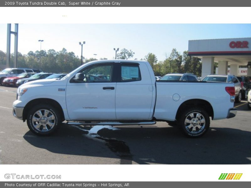 Super White / Graphite Gray 2009 Toyota Tundra Double Cab