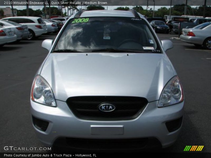 Quick Silver Metallic / Medium Brown 2010 Mitsubishi Endeavor LS