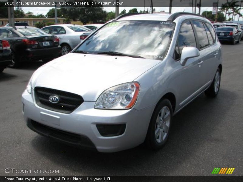 Quick Silver Metallic / Medium Brown 2010 Mitsubishi Endeavor LS