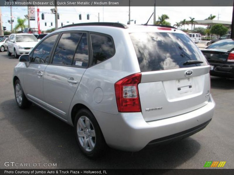 Quick Silver Metallic / Medium Brown 2010 Mitsubishi Endeavor LS