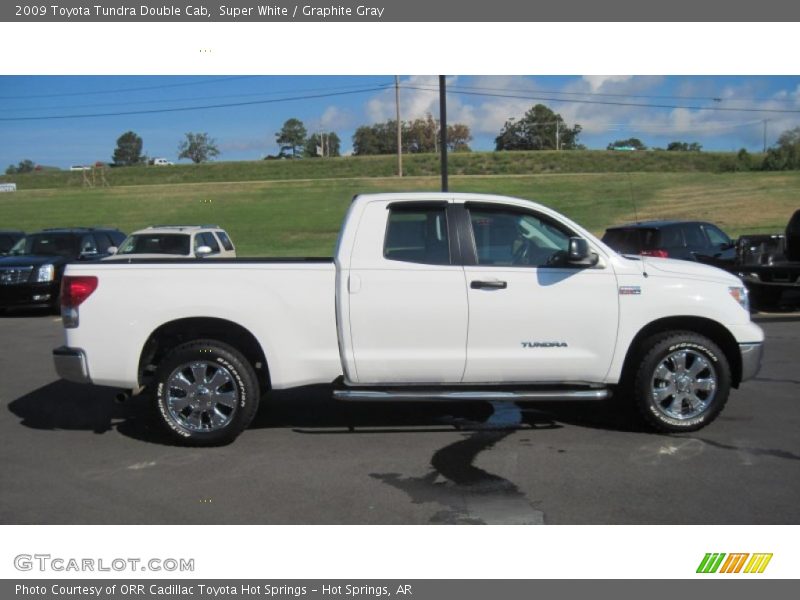 Super White / Graphite Gray 2009 Toyota Tundra Double Cab