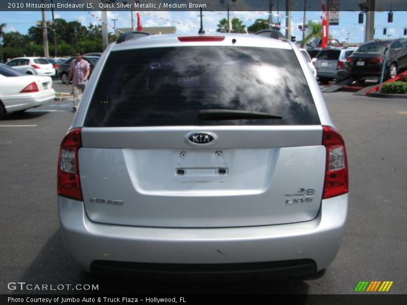 Quick Silver Metallic / Medium Brown 2010 Mitsubishi Endeavor LS