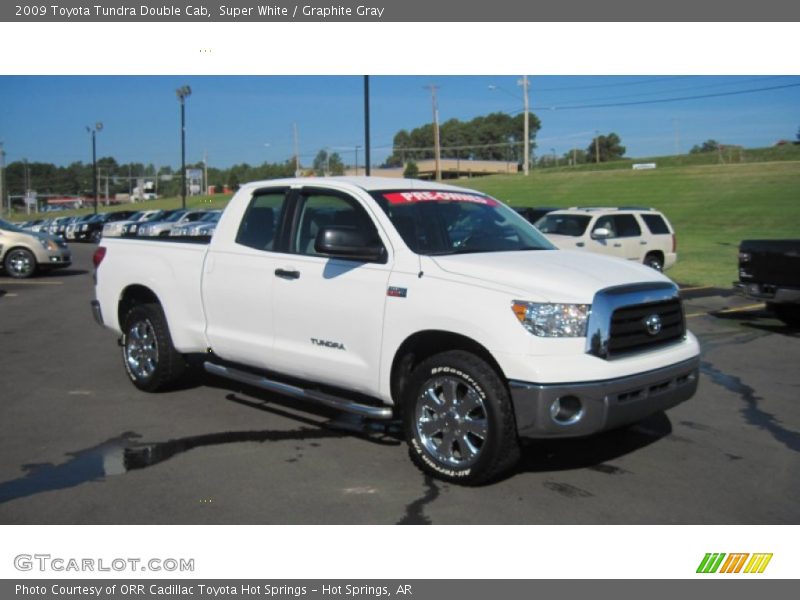 Super White / Graphite Gray 2009 Toyota Tundra Double Cab