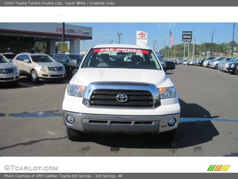 Super White / Graphite Gray 2009 Toyota Tundra Double Cab