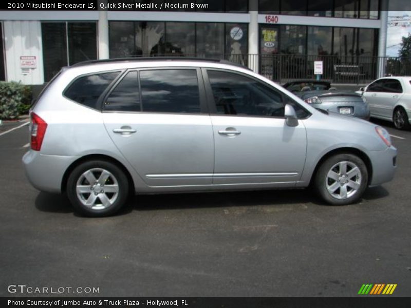 Quick Silver Metallic / Medium Brown 2010 Mitsubishi Endeavor LS