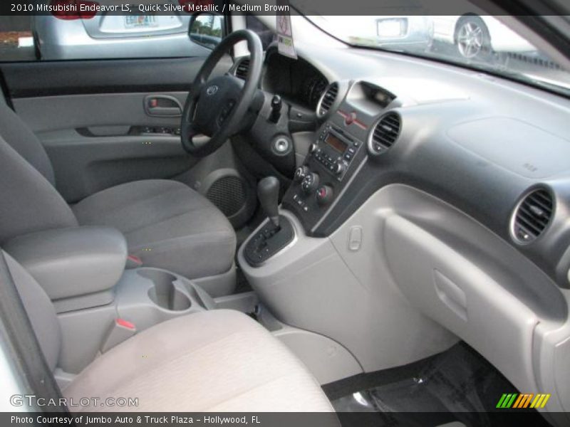 Quick Silver Metallic / Medium Brown 2010 Mitsubishi Endeavor LS