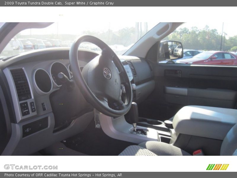 Super White / Graphite Gray 2009 Toyota Tundra Double Cab