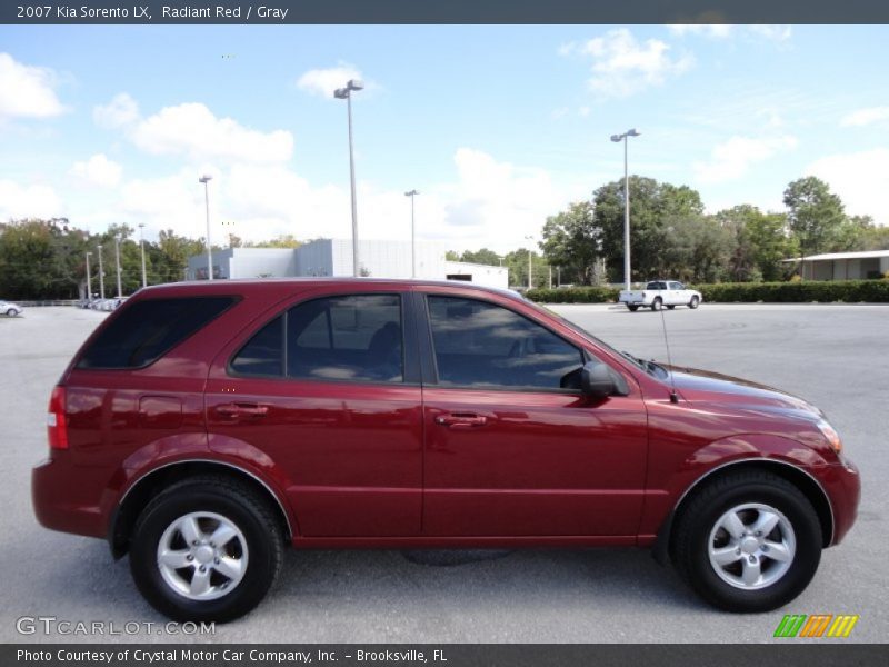Radiant Red / Gray 2007 Kia Sorento LX