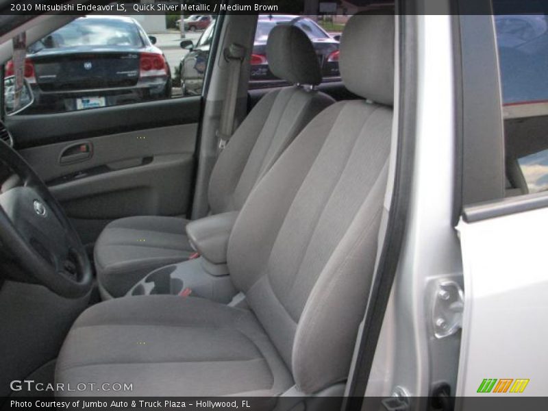 Quick Silver Metallic / Medium Brown 2010 Mitsubishi Endeavor LS
