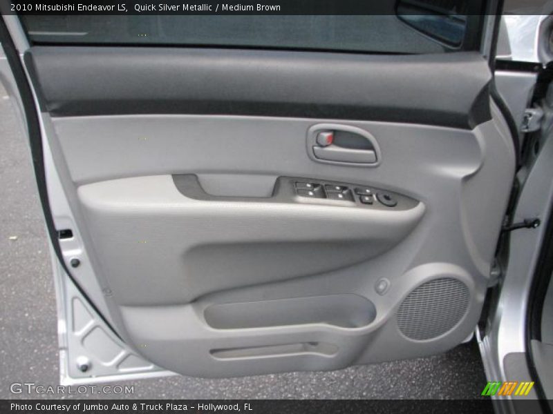 Quick Silver Metallic / Medium Brown 2010 Mitsubishi Endeavor LS