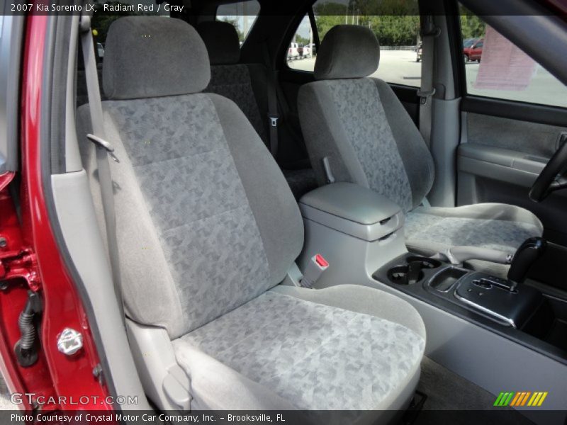 Radiant Red / Gray 2007 Kia Sorento LX