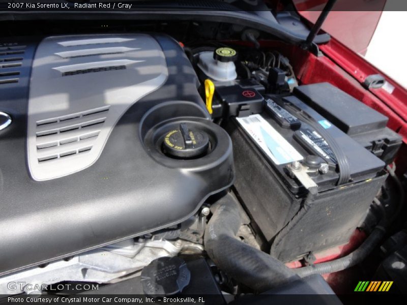 Radiant Red / Gray 2007 Kia Sorento LX