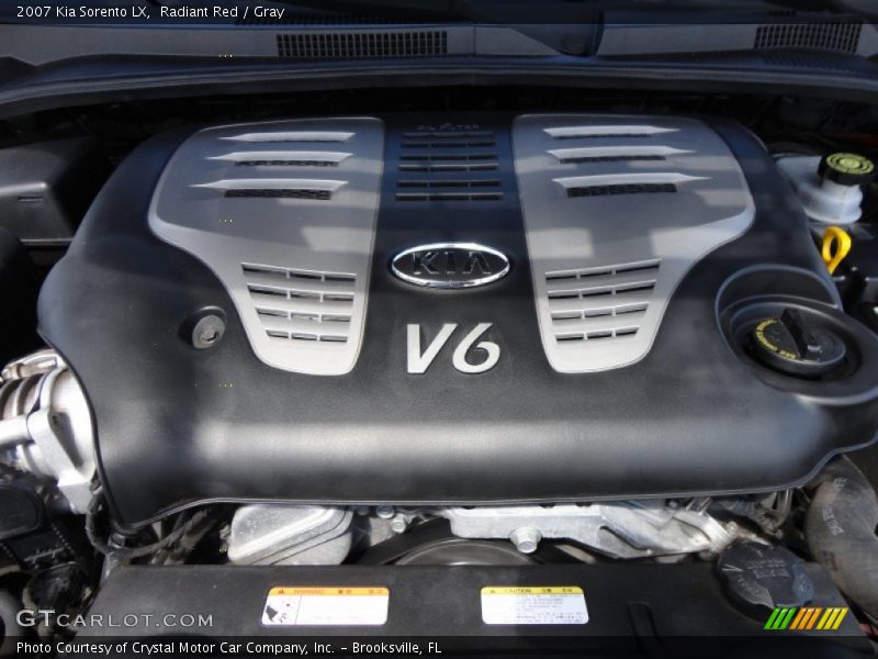 Radiant Red / Gray 2007 Kia Sorento LX