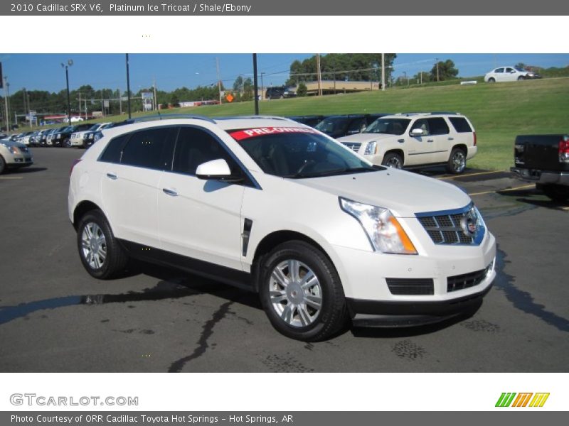 Platinum Ice Tricoat / Shale/Ebony 2010 Cadillac SRX V6