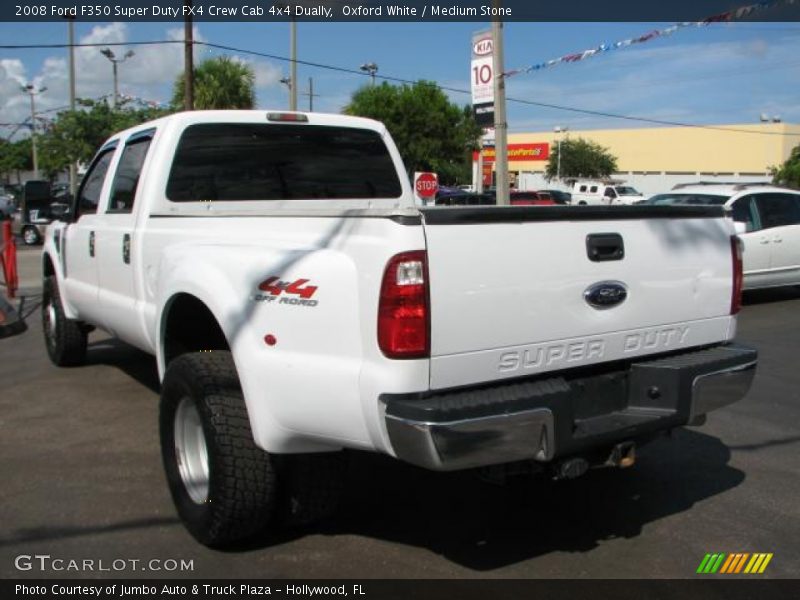 Oxford White / Medium Stone 2008 Ford F350 Super Duty FX4 Crew Cab 4x4 Dually