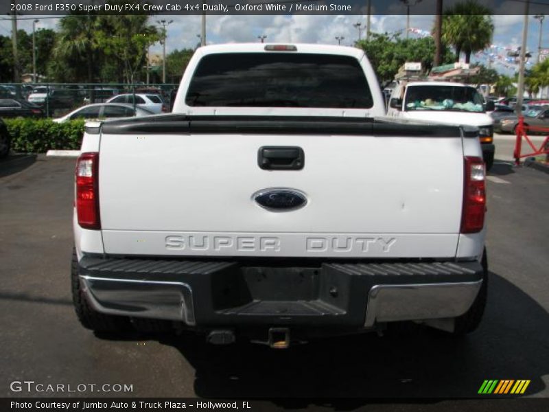 Oxford White / Medium Stone 2008 Ford F350 Super Duty FX4 Crew Cab 4x4 Dually