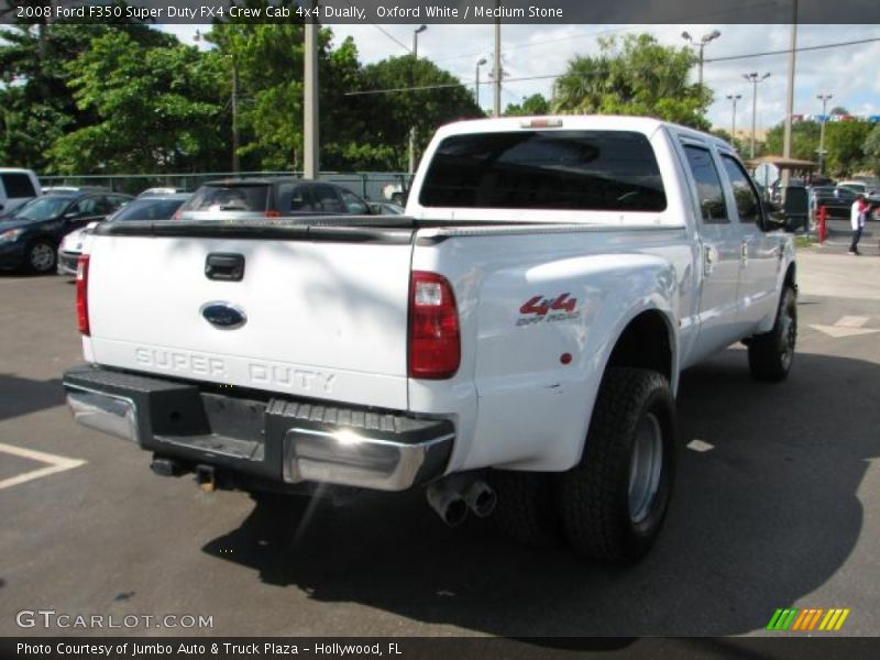 Oxford White / Medium Stone 2008 Ford F350 Super Duty FX4 Crew Cab 4x4 Dually