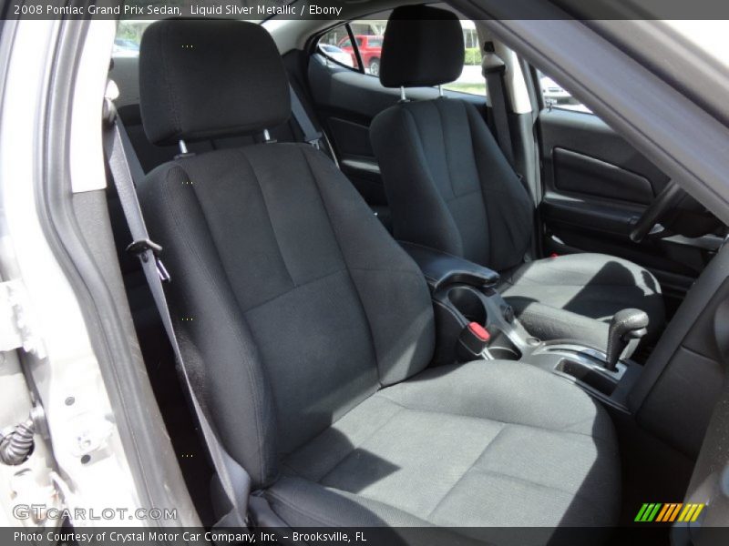 Liquid Silver Metallic / Ebony 2008 Pontiac Grand Prix Sedan